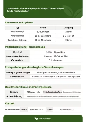 Anleitung zur Erstellung eines einfachen grünen Waldes