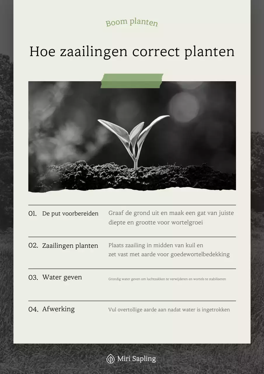 Beige Eenvoudige Tuinieren Beschrijving