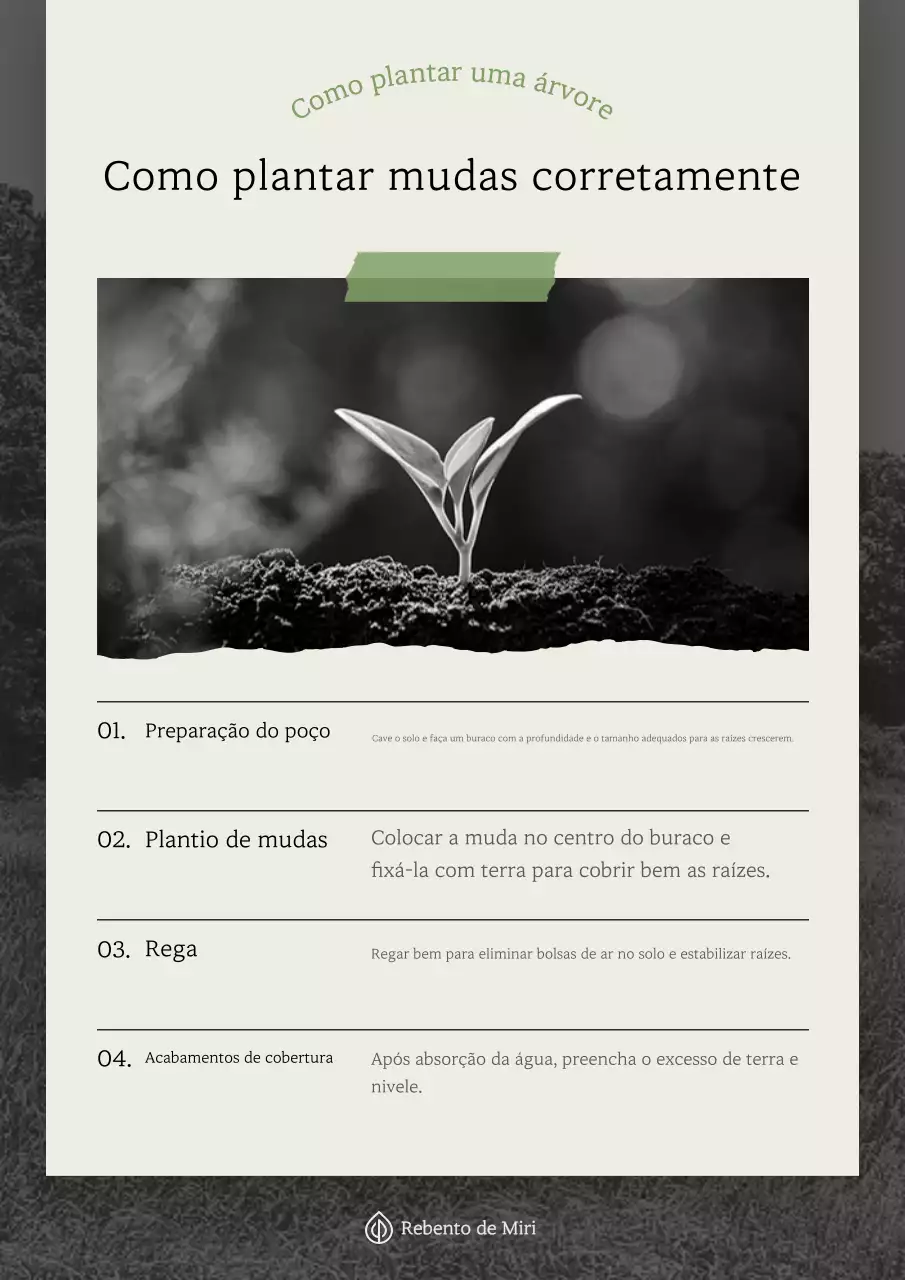 Descrição de jardinagem simples bege