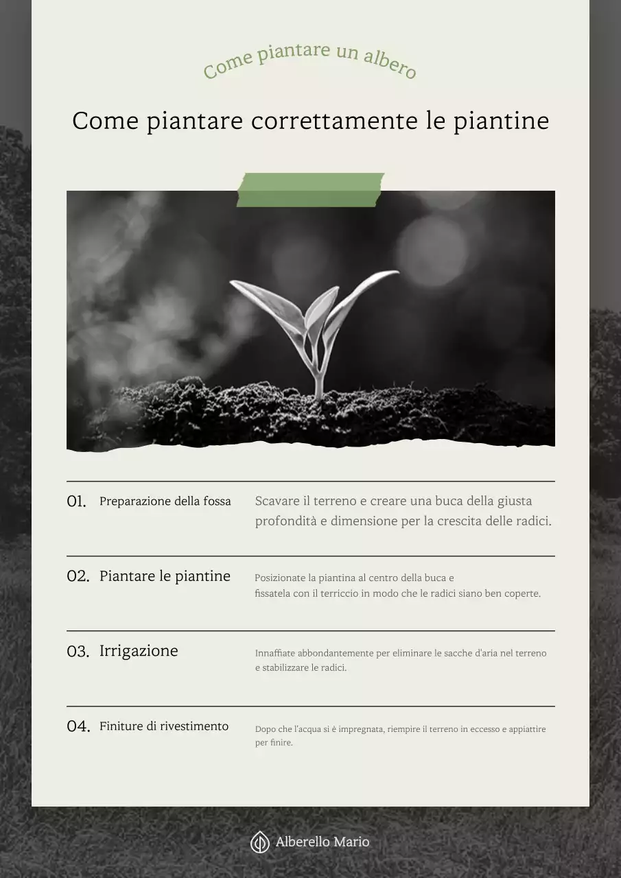 Descrizione del giardinaggio semplice beige