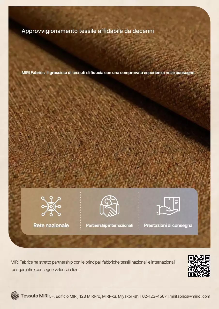 Pubblicità in tessuto moderno marrone