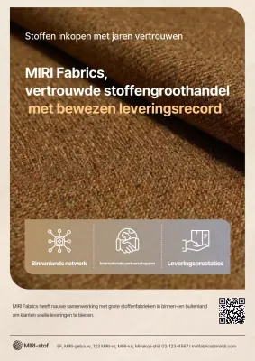 Bruine moderne stoffen advertentie