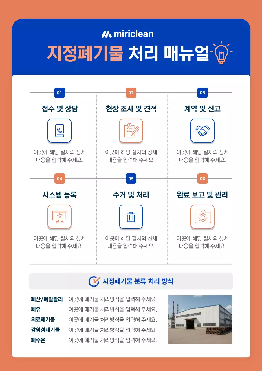 주황 깔끔 환경 매뉴얼