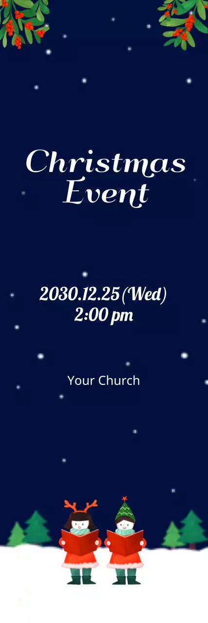 Banner de convite tradicional de Natal da Marinha