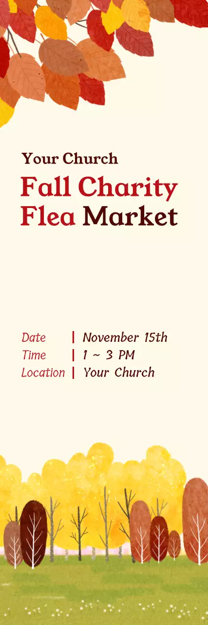 Banner de convite para piquenique tradicional laranja