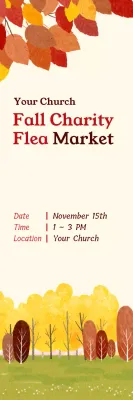 Banner de convite para piquenique tradicional laranja