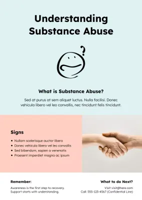 Mint Minimal Substance Abuse Information Poster