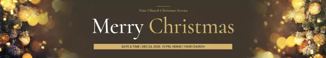 Banner de anúncio de Natal elegante dourado