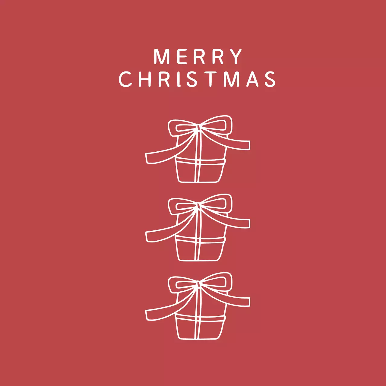 빨강 심플 크리스마스 기념