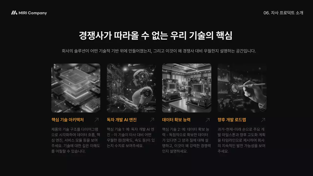 주황 모던 비즈니스 설명 IR
