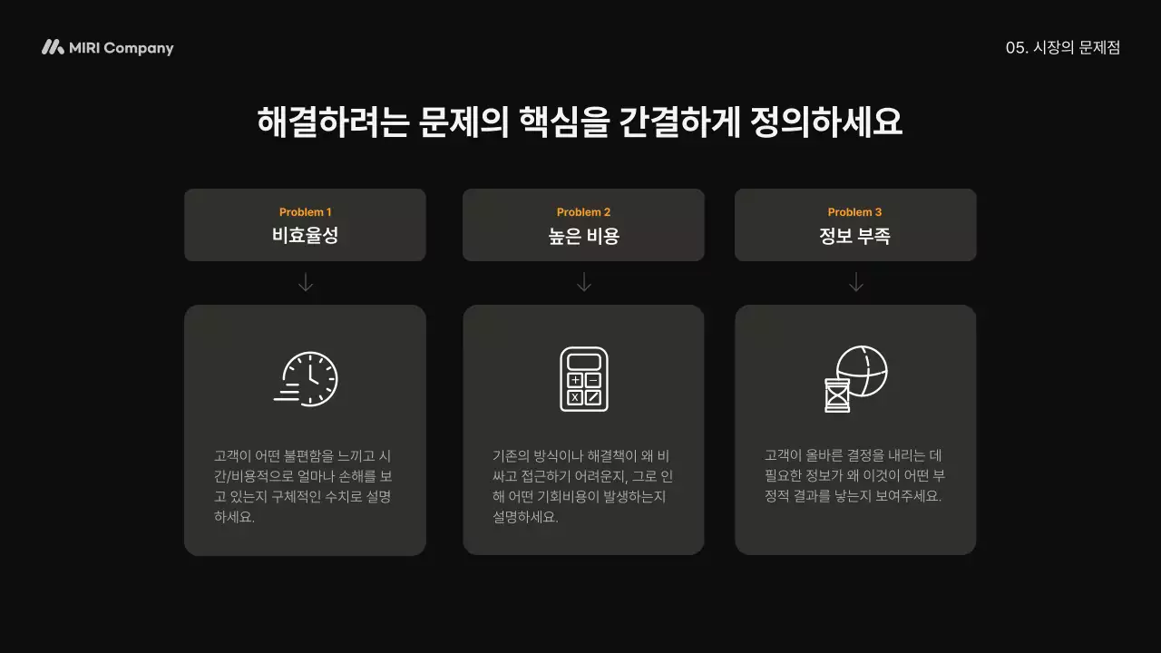 주황 모던 비즈니스 설명 IR