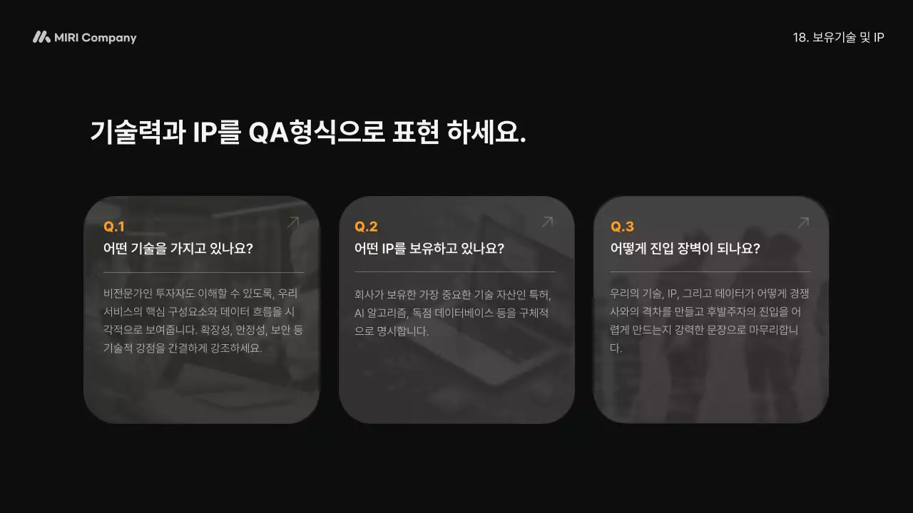 주황 모던 비즈니스 설명 IR