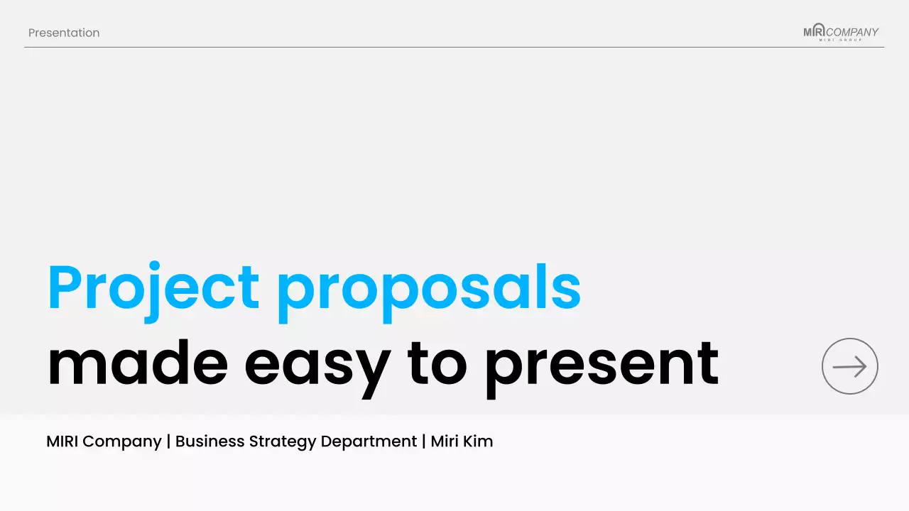 blue modern business presentation