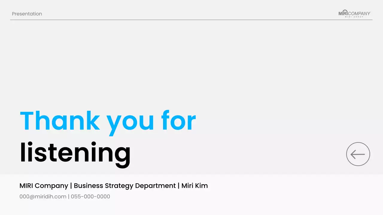 blue modern business presentation