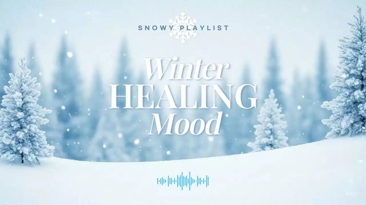 하늘색 심플 겨울 음악 이벤트