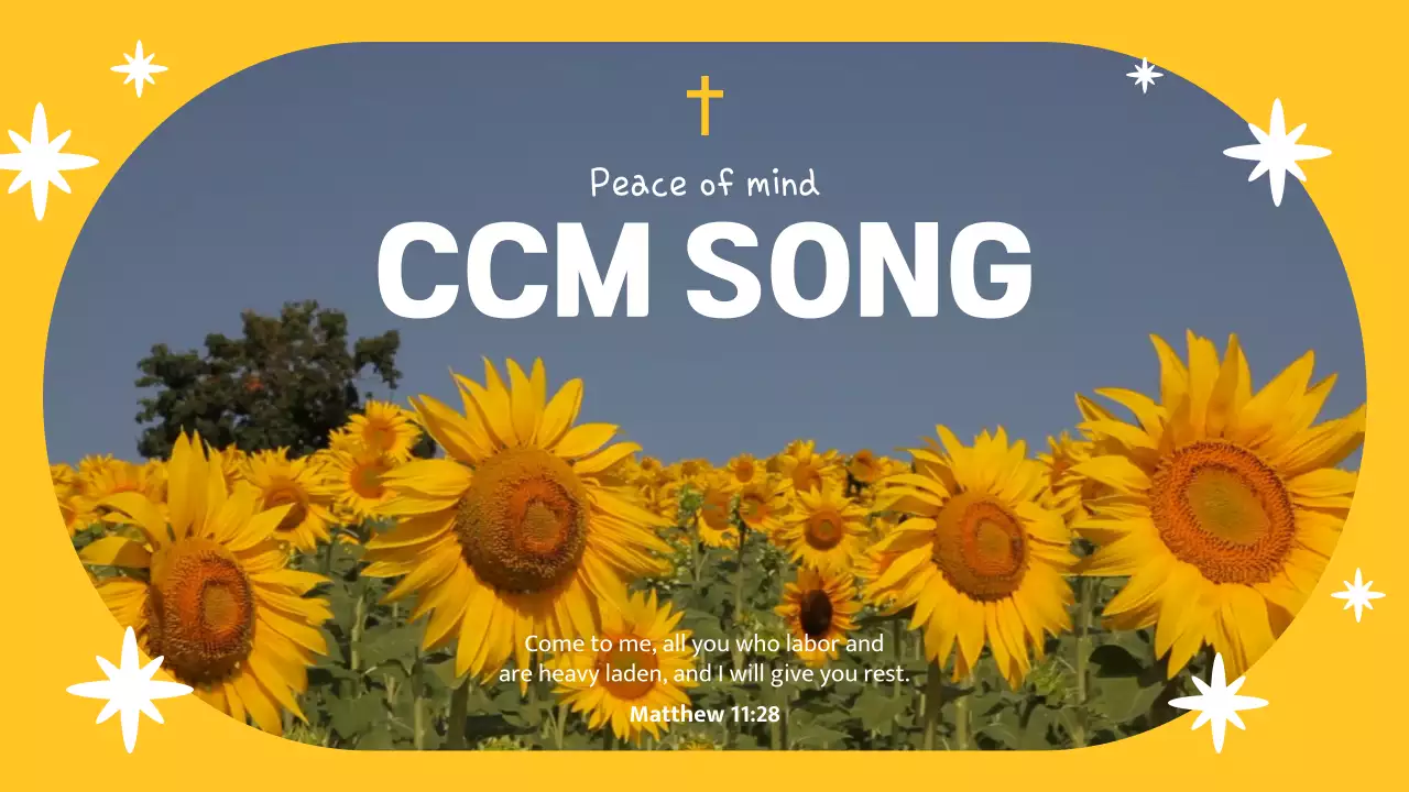 옐로우 심플 송 프로모션 유튜브 썸네일