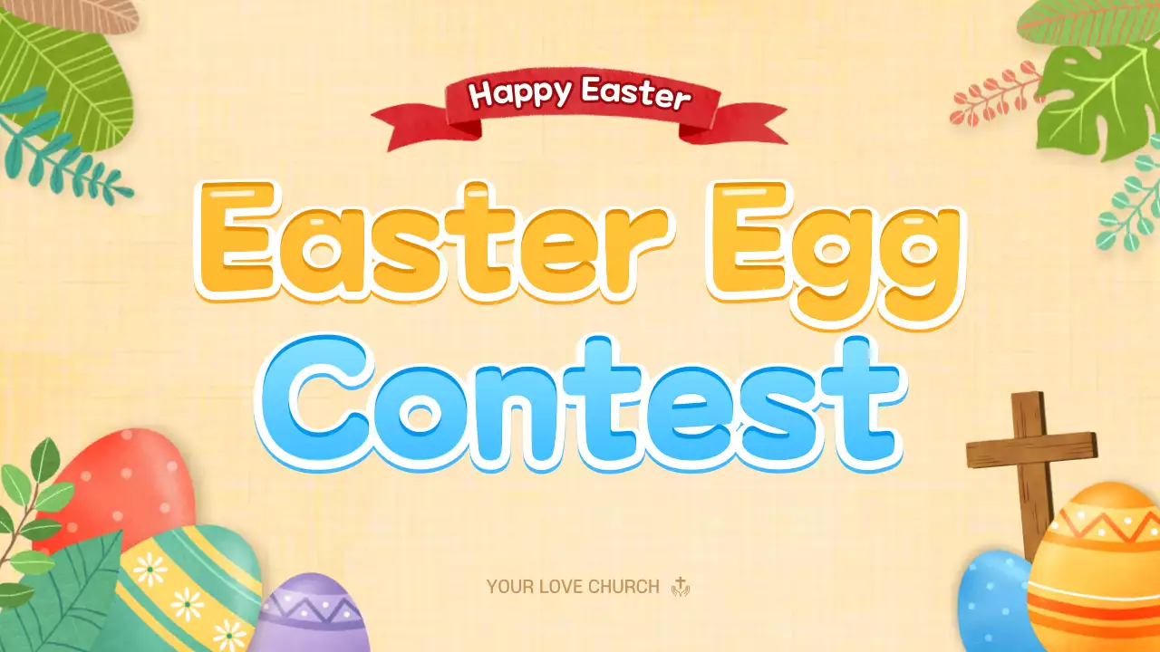 Beige Traditional Easter Event YouTube Thumbnail