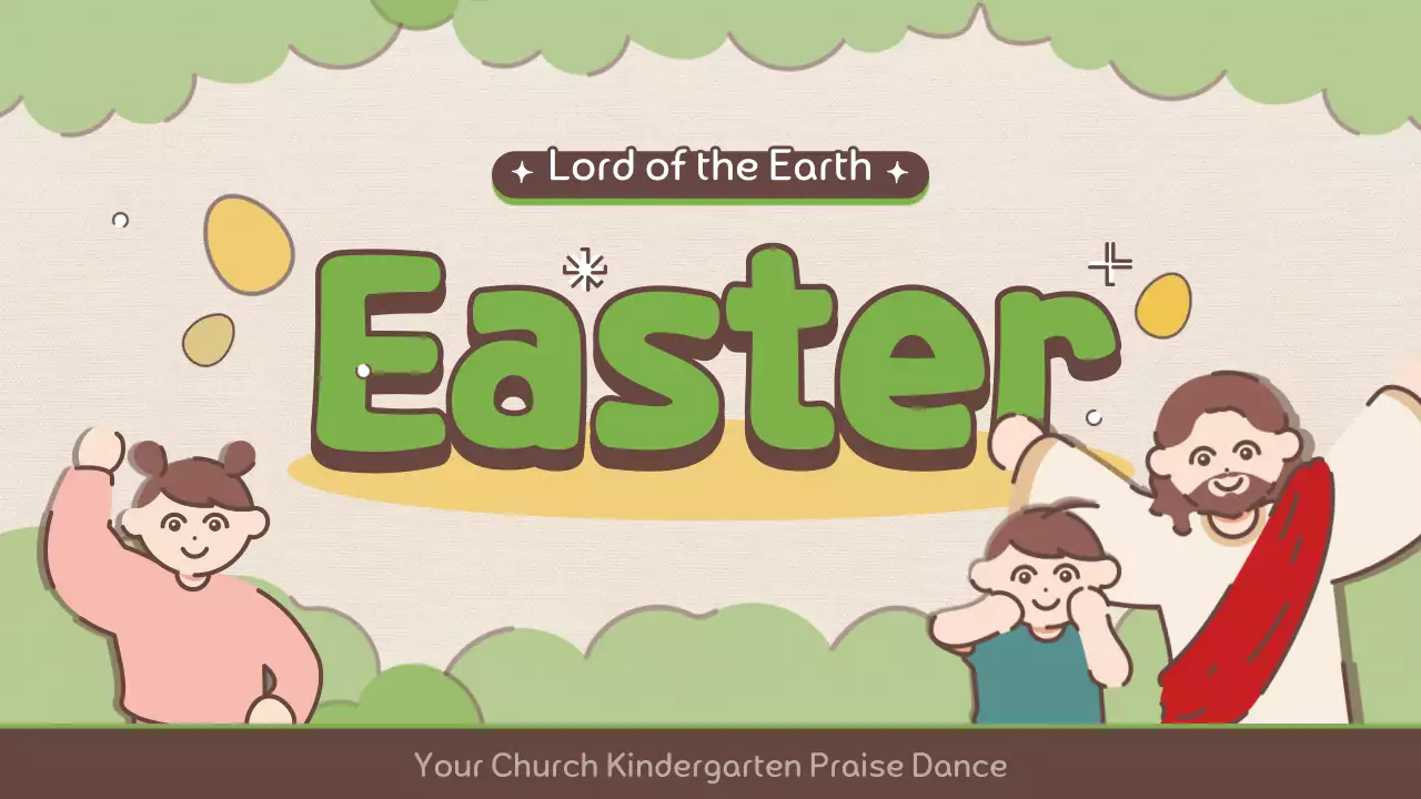 Green Traditional Easter Event YouTube Thumbnail