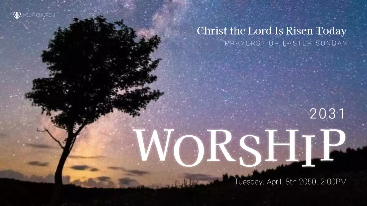 Purple Rustic Easter Announcement Youtube Thumbnail