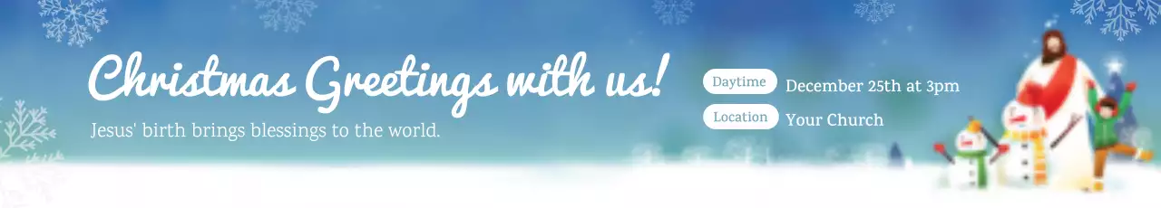 convite festivo azul