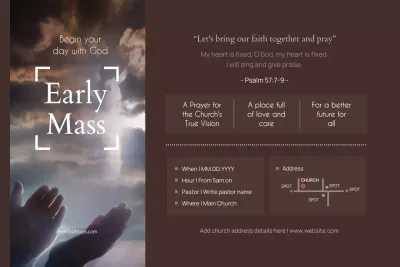 Brown Minimal Mass Announcement Poster