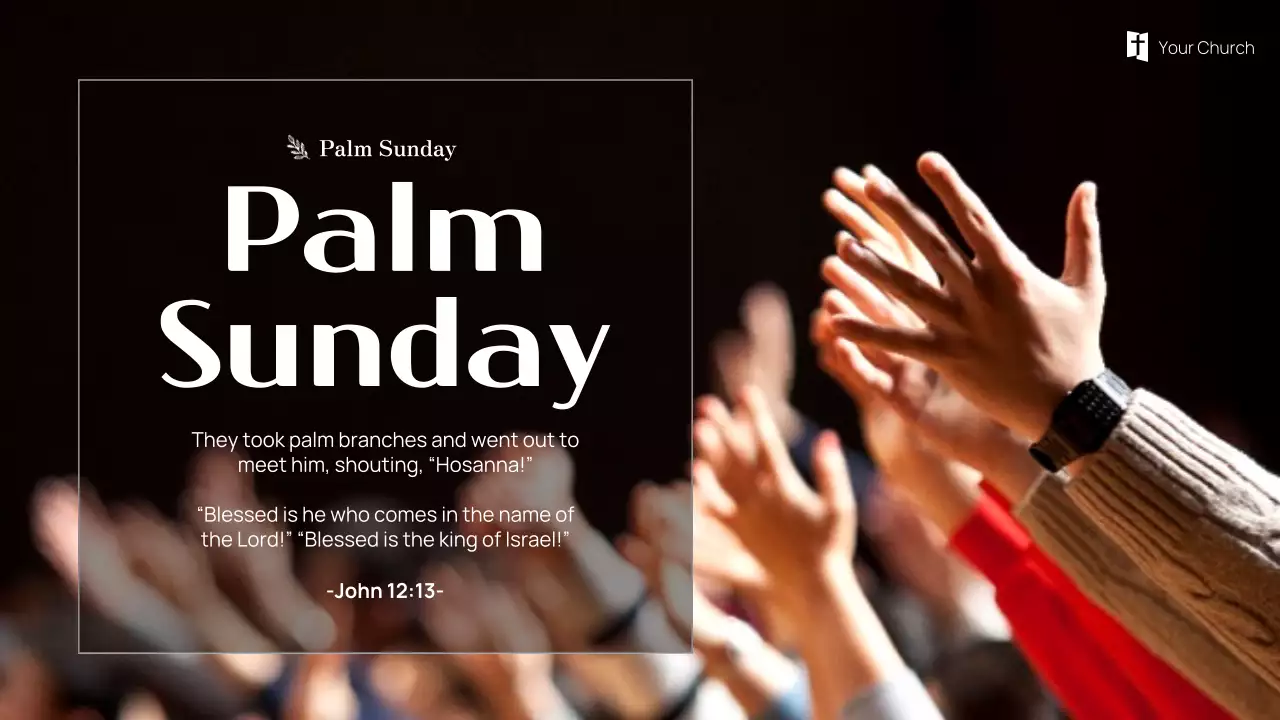 Black Traditional Religious Announcement YouTube Thumbnail