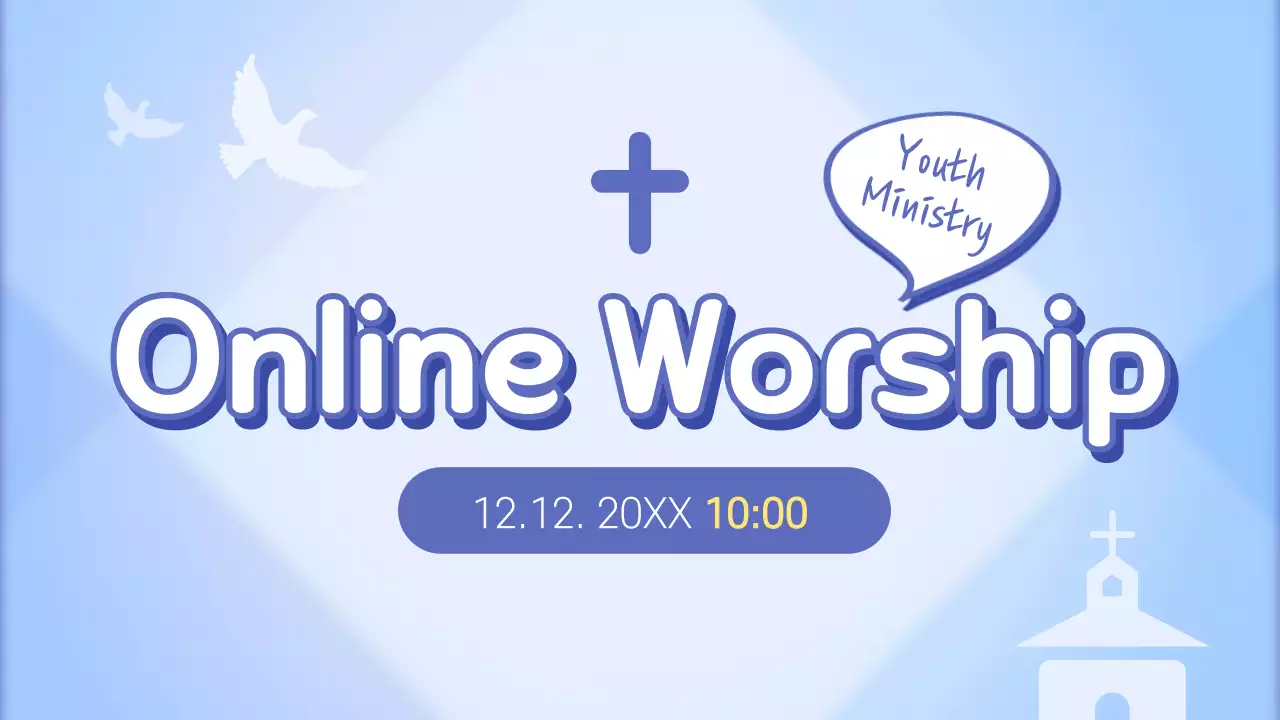 Pengumuman Ibadah Minimal Biru di YouTube Thumbnail