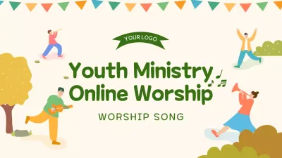 Green Modern Worship Announcement YouTube Thumbnail