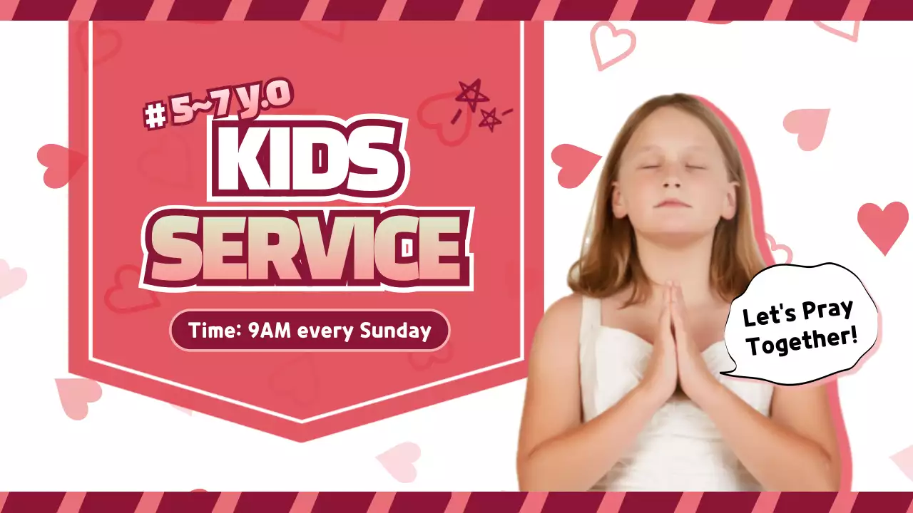 Red Simple Kids Service Announcement YouTube Thumbnail