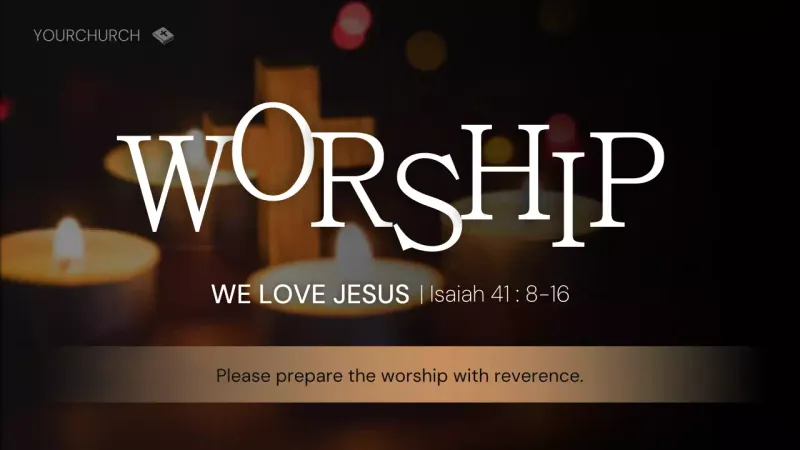 Brown Elegant Worship Announcement Youtube Thumbnail