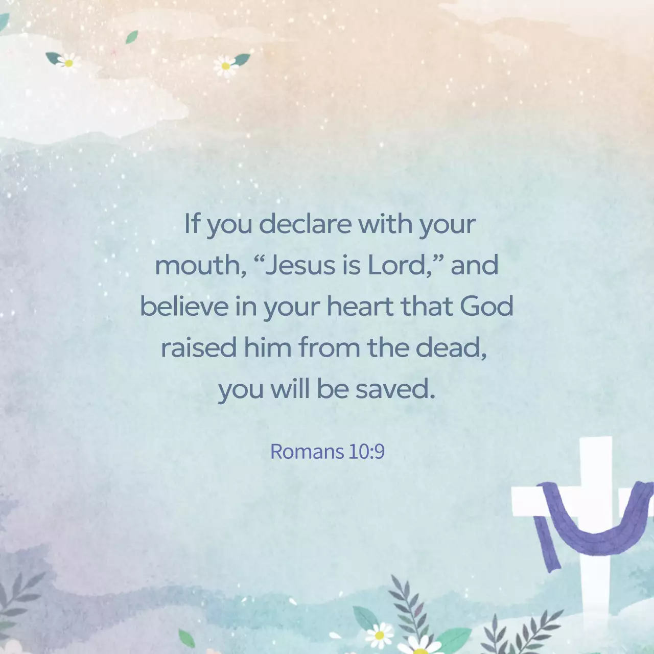 Blue Minimal Scripture Announcement Instagram Post