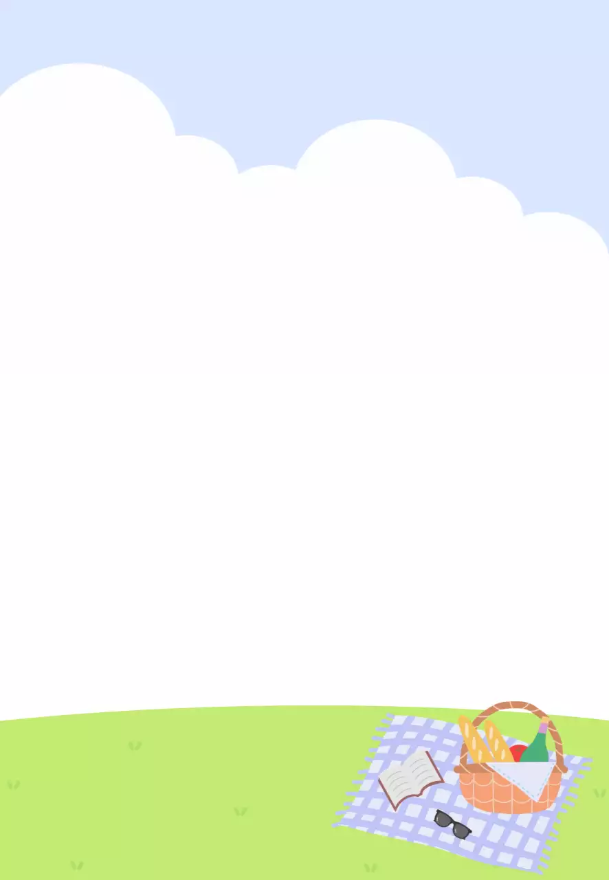 연두색 아기자기한 피크닉 개인 굿즈