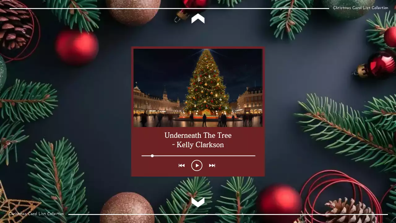 green traditional holiday invitation