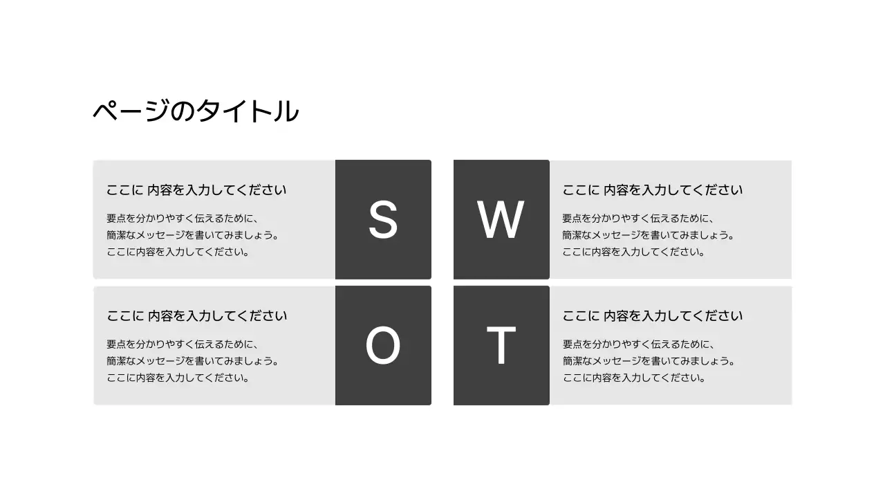 SWOT_4分割