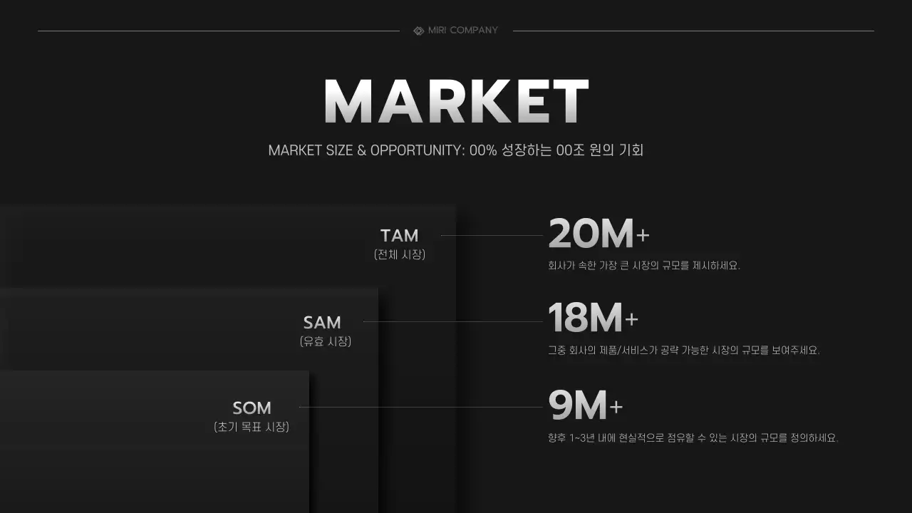 검정 모던 투자 설명서 홍보