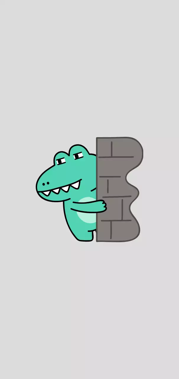 mint comic animal crocodile sticker