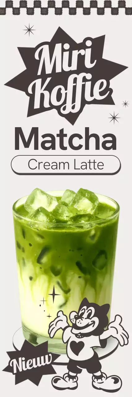 Groene Retro Drank Advertentie