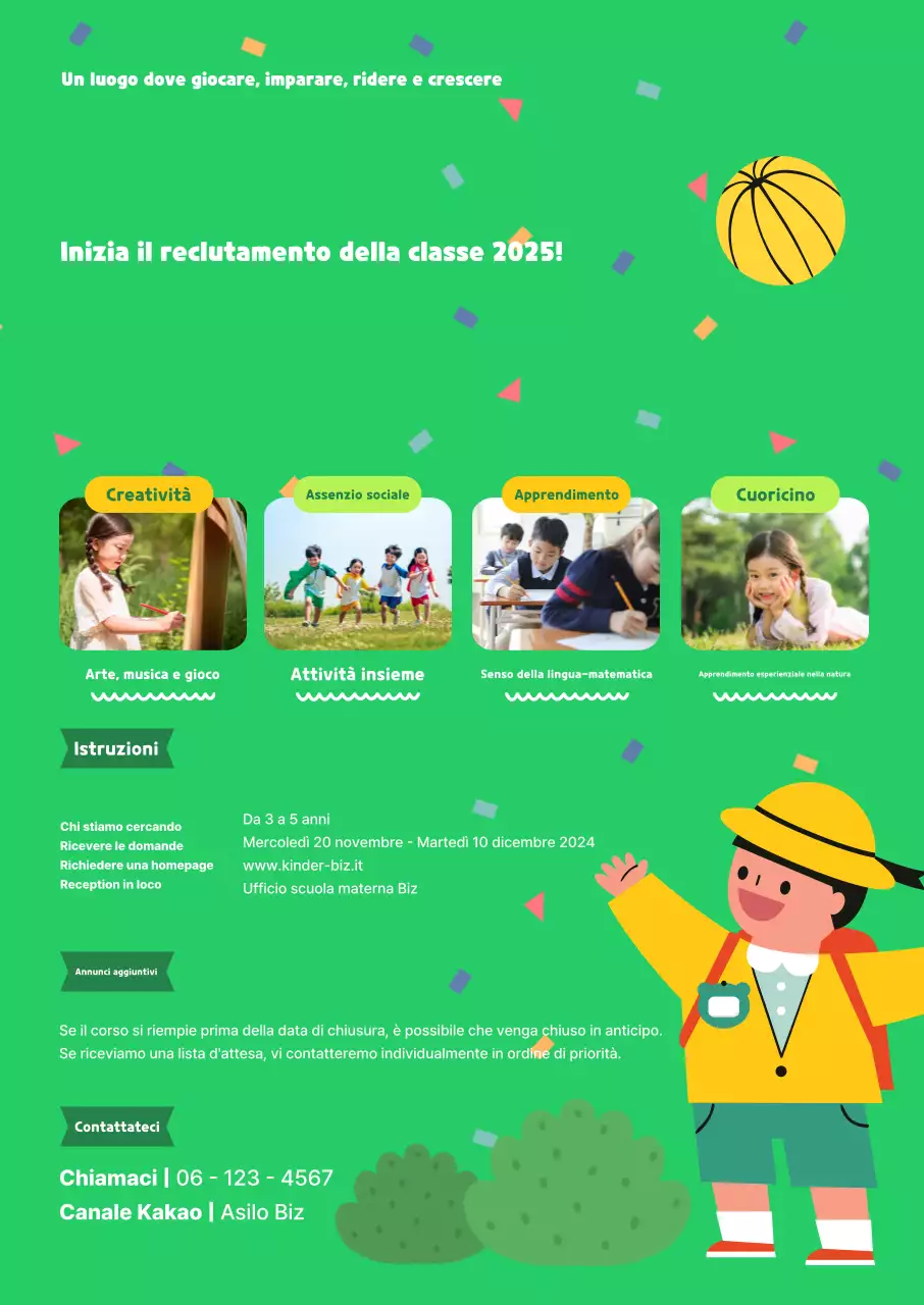 Reclutamento per l'asilo nido Green Baby