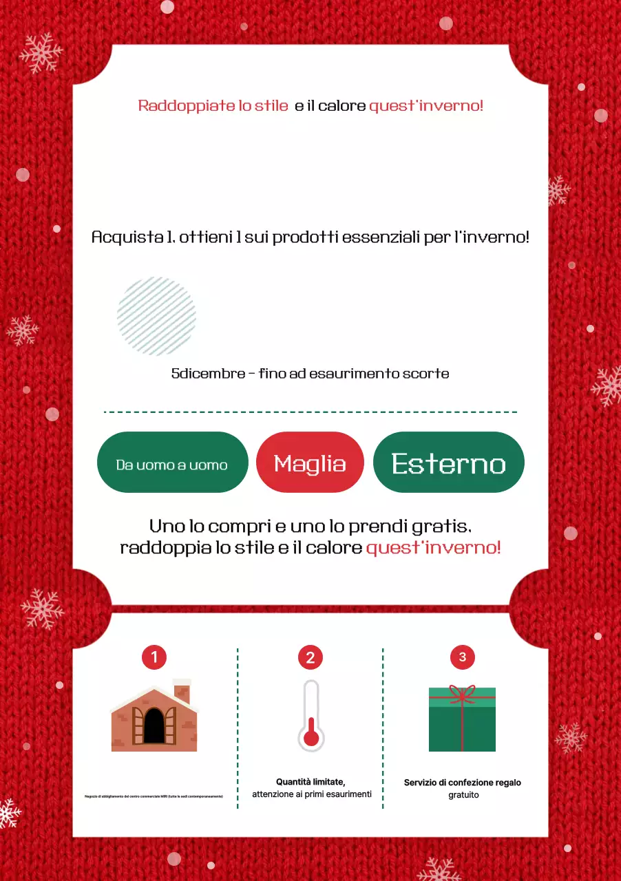 Evento invernale Red Pop