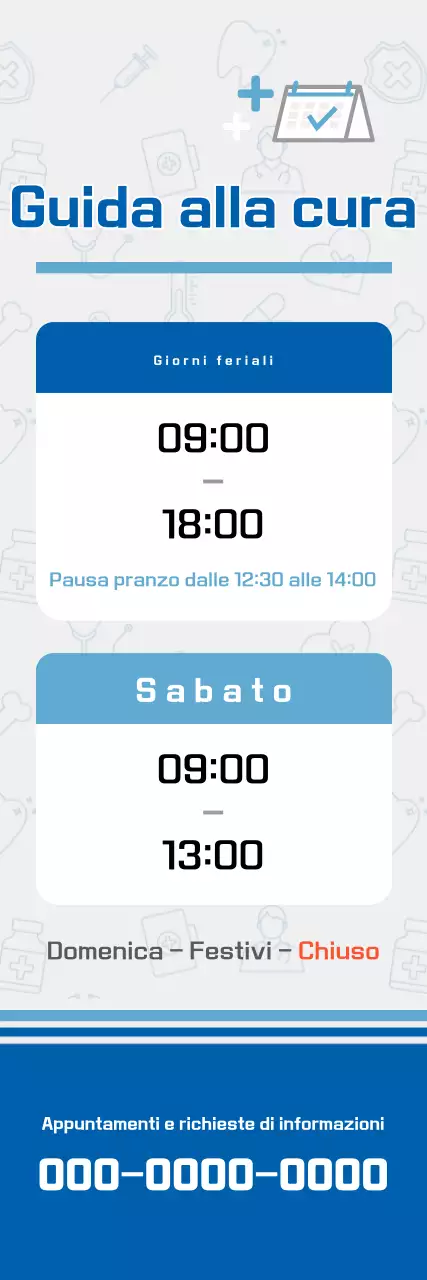 Guida ospedaliera di base blu