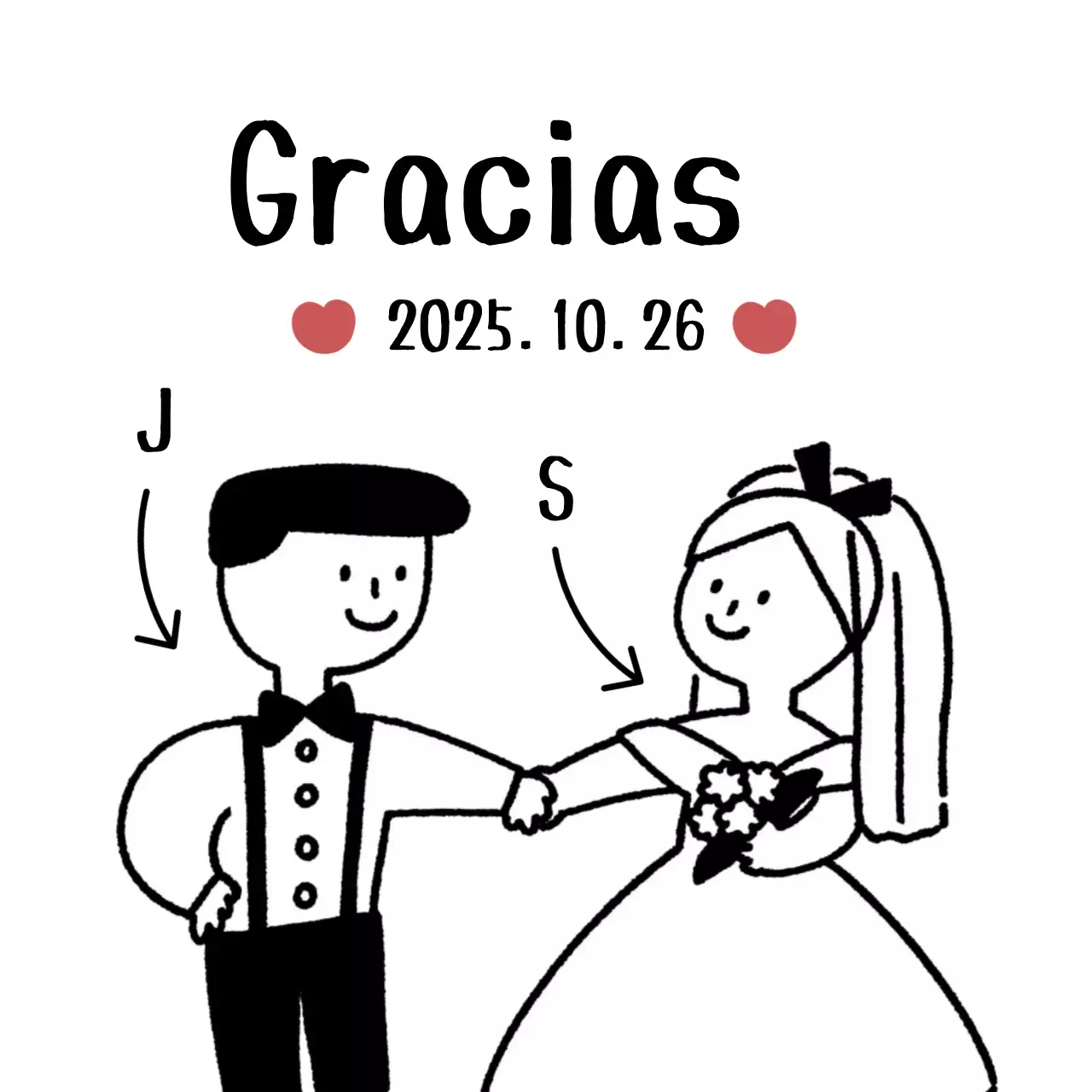 Recuerdo de boda sencillo en color negro