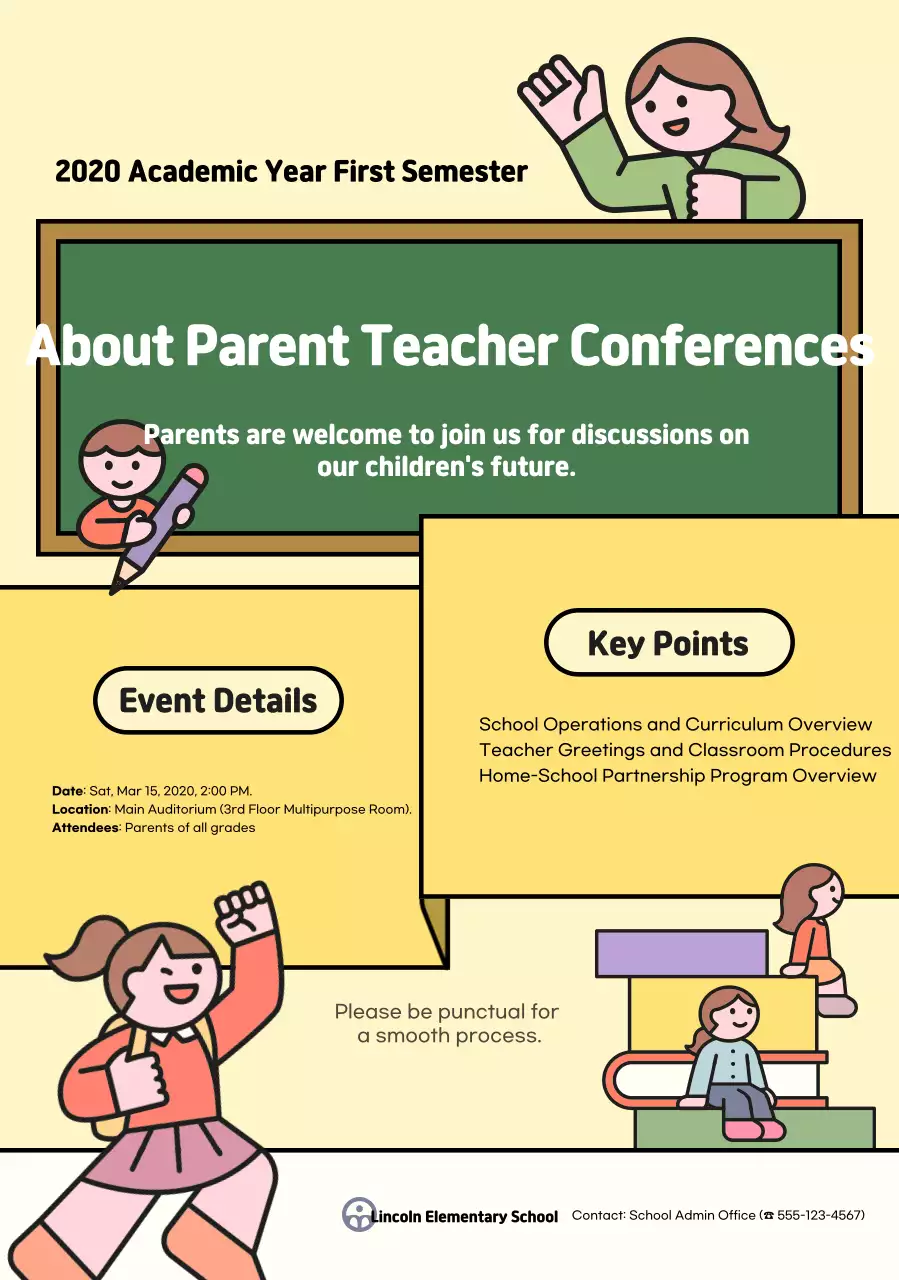 Thông tin sự kiện Trường Yellow Baby