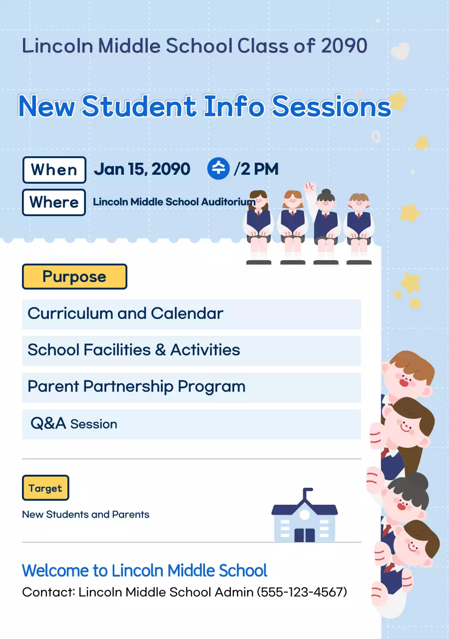 Hướng dẫn buổi thông tin về Trường Sky Blue Clean