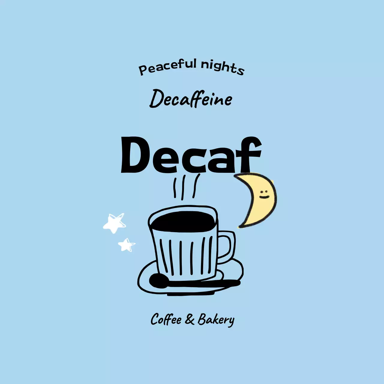 Iklan Kopi Sederhana Biru Langit