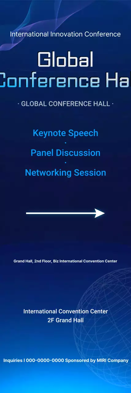 Guia de Conferência Blue Modern