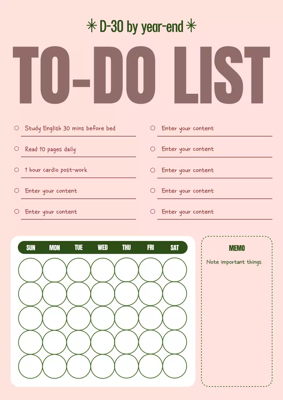 Nhật ký hướng dẫn lịch trình đơn giản màu hồng