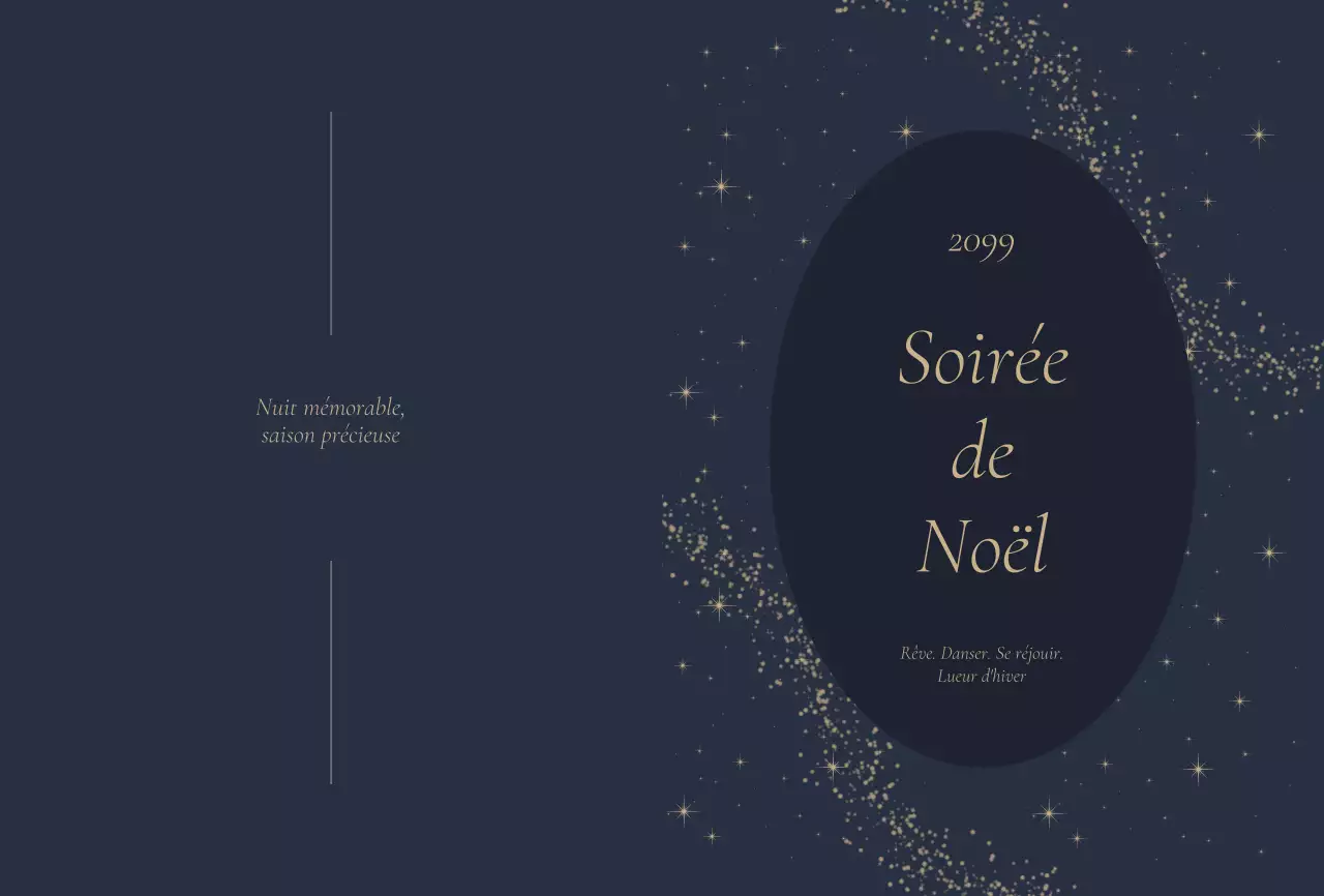 Invitation de fête élégante bleu marine