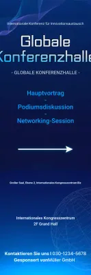 Blue Modern Konferenzführer