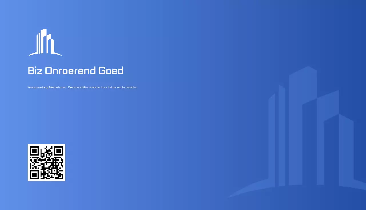 Blauw schoon visitekaartje