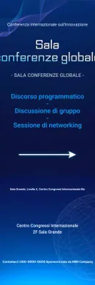 Guida alla conferenza Blue Modern